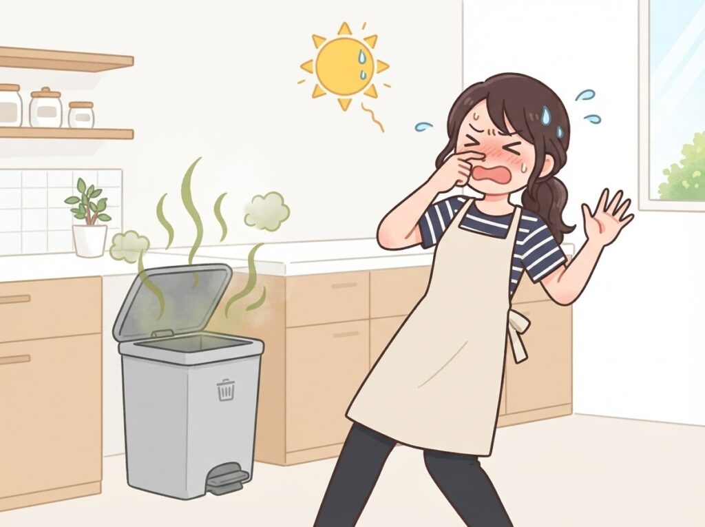 生ゴミのニオイに困る女性